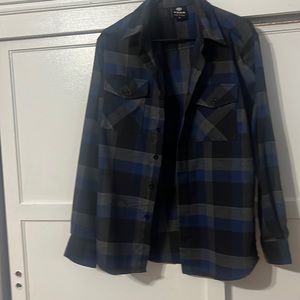 Black and blue flannel